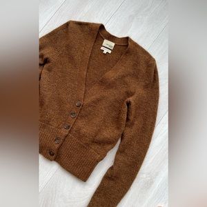 Aritzia Wool Knit Button Up Cardigan